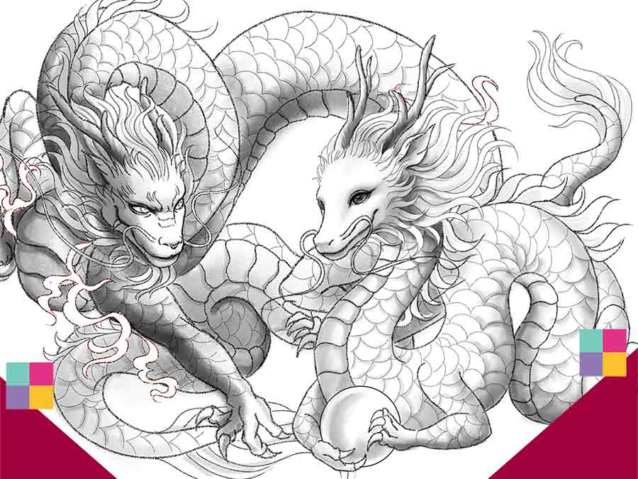 【動画付】かっこいい龍の描き方と龍神画ギャラリー