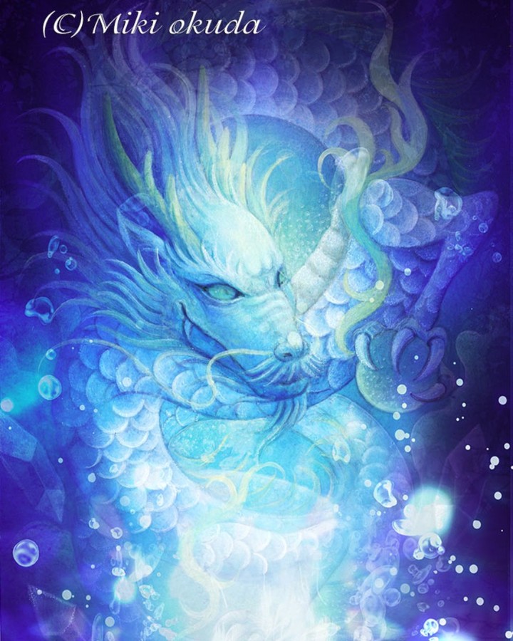 龍神とは 龍の種類 意味 役割 色などを豊富な龍絵で解析 奥田みき 観稀舎 光の幻想アート