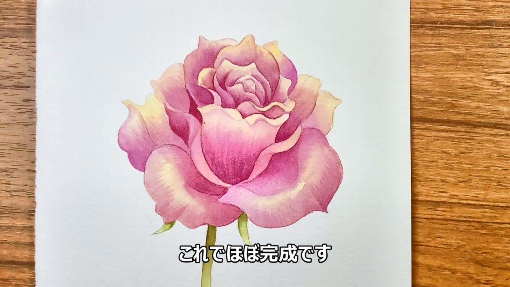 透明水彩絵の具で薔薇を塗る 動画付 幻想画家 奥田みき公式サイト 光の幻想アート