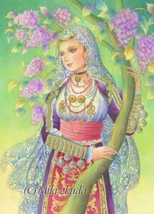 大人の塗り絵・民族衣装