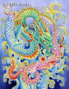 大人の塗り絵・神獣と縁起物