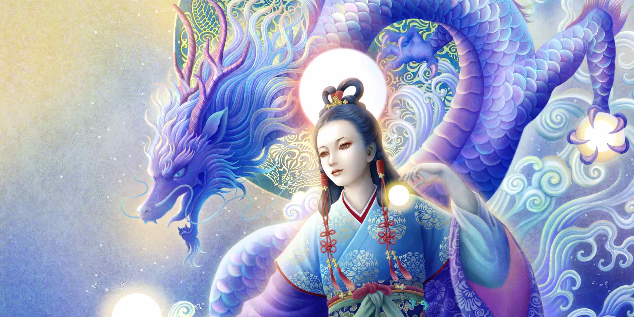 奥田みき作・瀬織津姫を描いた縁起の良い吉祥画